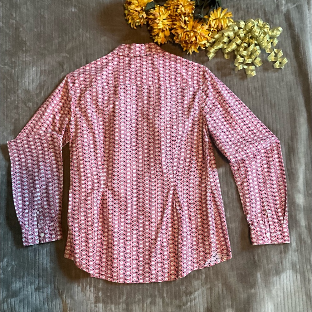 Boden Clock Patterned Button-Down Shirt - image 3